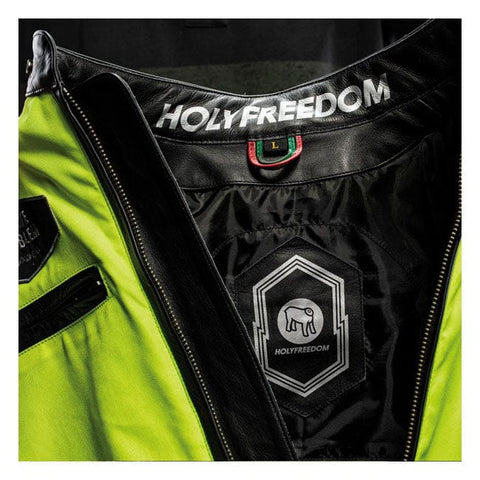 Holy Freedom Zero Vision leather jacket black/fluo yellow "S" HOLY FREEDOM MOTOVEIKALS 21