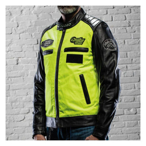 Holy Freedom Zero Vision leather jacket black/fluo yellow "S" HOLY FREEDOM MOTOVEIKALS 21
