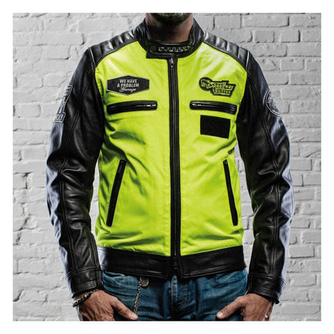 Holy Freedom Zero Vision leather jacket black/fluo yellow "S" HOLY FREEDOM MOTOVEIKALS 21