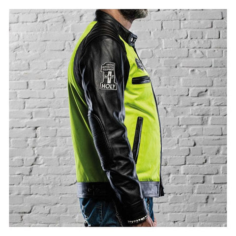 Holy Freedom Zero Vision leather jacket black/fluo yellow "S" HOLY FREEDOM MOTOVEIKALS 21