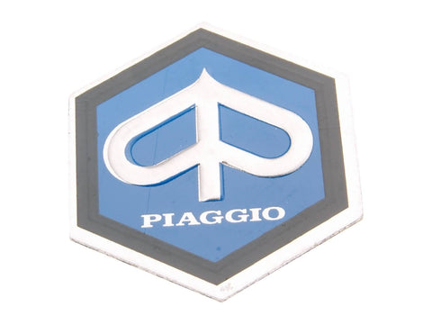 horn cover emblem / badge Piaggio 25x30mm aluminum to glue for Vespa PX, PE 80, 125, 200 CIF MOTOVEIKALS 21