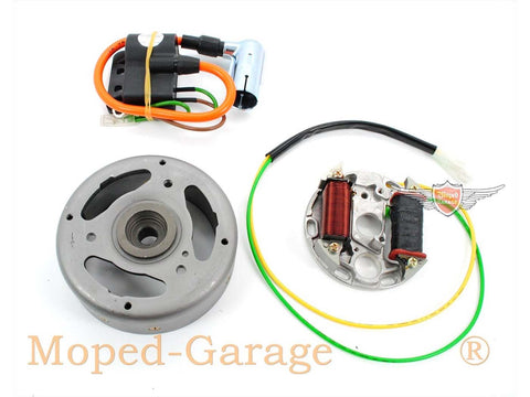 Ignition 12 Volt contactless left-turning 35 Watt CDI 12/15mm 116,5mm 90mm for Kreidler Florett, Flory, Moped, Moped, Mokick DIVERSE / IMPORT MOTOVEIKALS 21