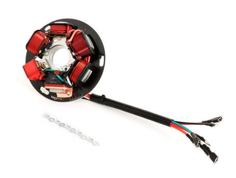 Ignition -BGM PRO stator plate HP V2.5 silicone- Vespa P-range (with battery 1982-1984) - 7 wires BGM PRO MOTOVEIKALS 21