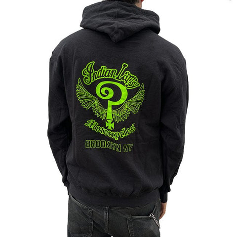 Indian Larry Slime logo hoodie INDIAN LARRY MOTORCYCLES MOTOVEIKALS 21