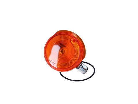 indicator light assy front 80mm orange w/ chromed cap for Simson S50, S51, S70, SR50, SR80 DIVERSE / IMPORT MOTOVEIKALS 21
