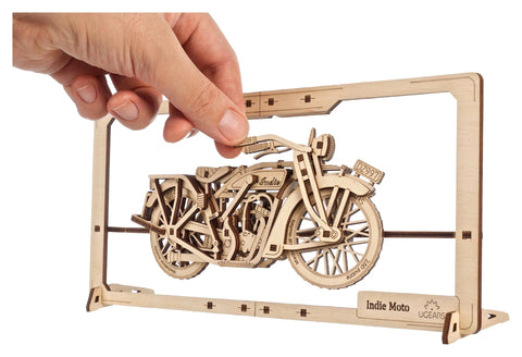 Indie moto 2,5D puzzle 30 x 13 x 5,8 cm UGEARS MOTOVEIKALS 21