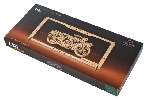 Indie moto 2,5D puzzle 30 x 13 x 5,8 cm UGEARS MOTOVEIKALS 21