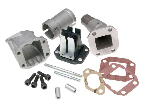 intake manifold Polini reed block 19/25.5mm for Vespa 50 PK, XL, 125 PK, XL w/ CP carburetor POLINI MOTOVEIKALS 21
