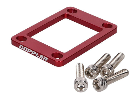 intake manifold spacer Doppler 5mm red for Minarelli AM, Derbi EBE, EBS, D50B DOPPLER MOTOVEIKALS 21