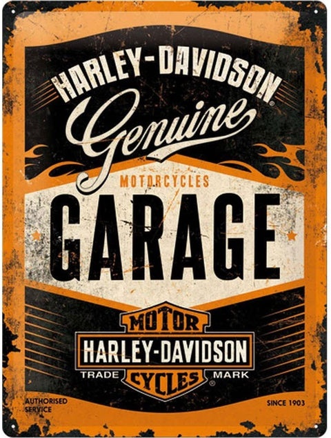 Izkārte Harley-Davidson GARAGE 15x20 cm NOSTALGIC ART MOTOVEIKALS 21