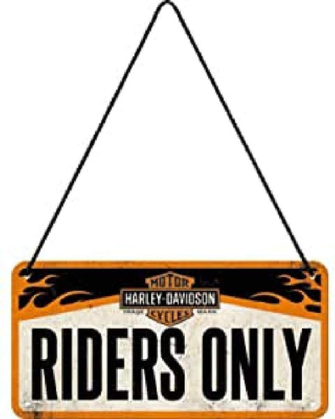 Izkārte Harley Davidson Rider Only 10x20cm NOSTALGIC ART MOTOVEIKALS 21