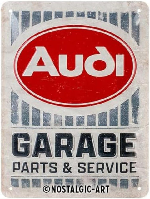 Izkārtne AUDI GARAGE 15x20cm NOSTALGIC ART MOTOVEIKALS 21