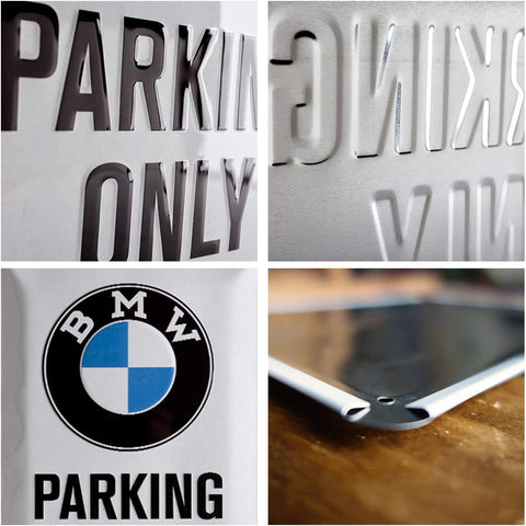 Izkārtne BMW PARKING ONLY 30cm x 40cm NOSTALGIC ART MOTOVEIKALS 21