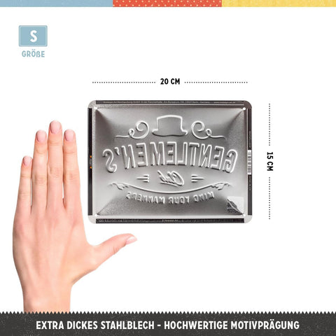 Izkārtne GENTLEMENS CLUB 15x20cm NOSTALGIC ART MOTOVEIKALS 21