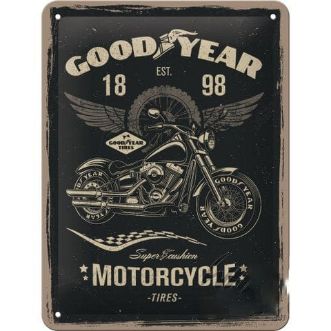 Izkārtne GOODYEAR 15cmx20cm NOSTALGIC ART MOTOVEIKALS 21