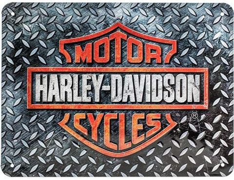 Izkārtne Harley-Davidson DIAMOND PLATE 15x20 NOSTALGIC ART MOTOVEIKALS 21