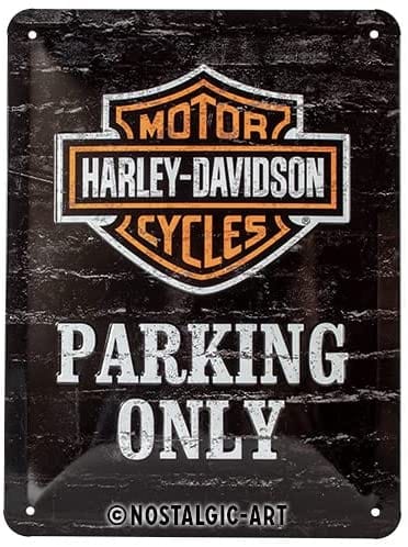 Izkārtne Harley Davidson PARKING ONLY 15x20 NOSTALGIC ART MOTOVEIKALS 21