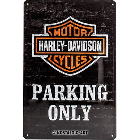 Izkārtne Harley Davidson PARKING ONLY 20 x 30 NOSTALGIC ART MOTOVEIKALS 21