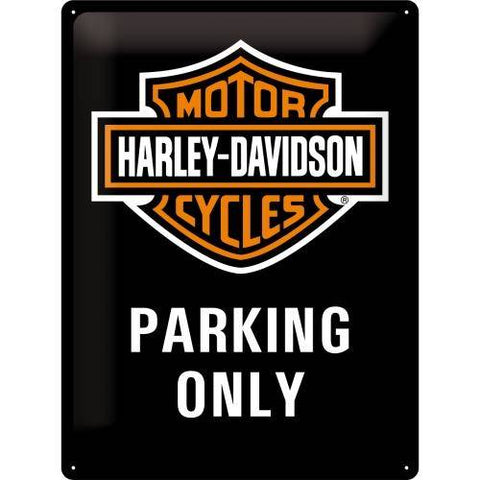 Izkārtne Harley Davidson PARKING ONLY 30cmx40cm NOSTALGIC ART MOTOVEIKALS 21