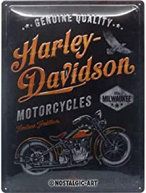 Izkārtne Harley Davidson Retro Timeless Tradition metāla 30cm x 40cm NOSTALGIC ART MOTOVEIKALS 21