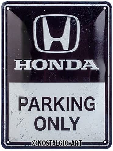 Izkārtne HONDA PARKING ONLY 15x20cm NOSTALGIC ART MOTOVEIKALS 21