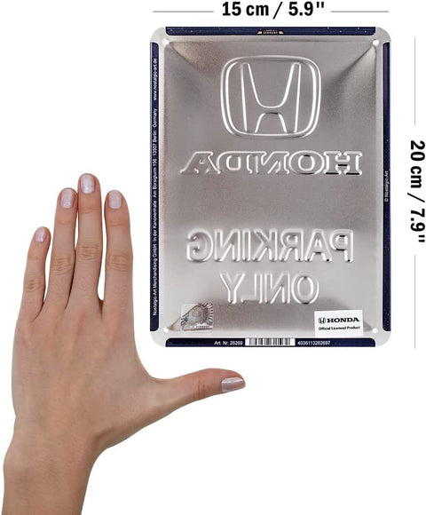 Izkārtne HONDA PARKING ONLY 15x20cm NOSTALGIC ART MOTOVEIKALS 21