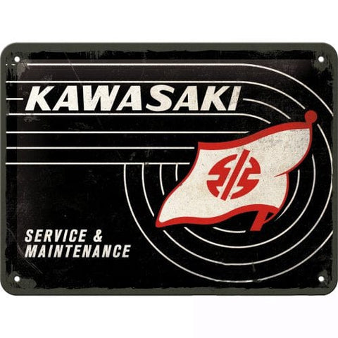 Izkārtne KAWASAKI LOGO 15x20 NOSTALGIC ART MOTOVEIKALS 21