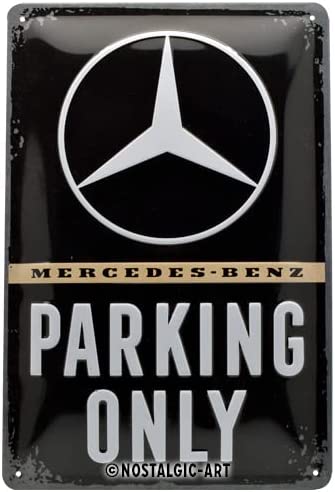 Izkārtne Mercedes Benz PARKING ONLY 20x30cm NOSTALGIC ART MOTOVEIKALS 21