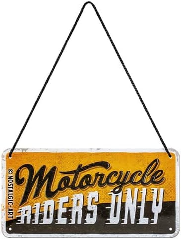 Izkārtne Motorcycle Riders Only 20x10 cm NOSTALGIC ART MOTOVEIKALS 21