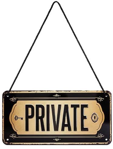 Izkārtne PRIVATE 20 x 10 cm NOSTALGIC ART MOTOVEIKALS 21