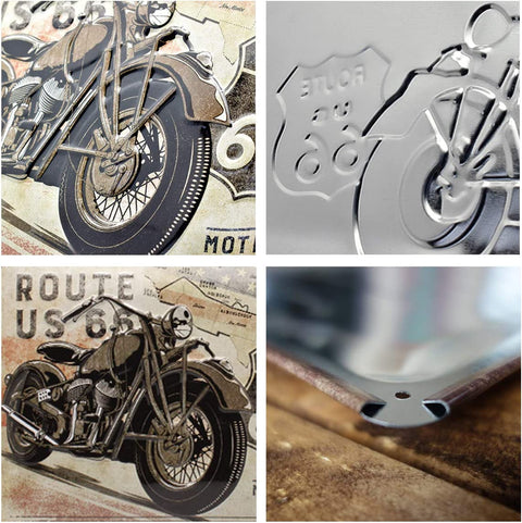 Izkārtne ROUTE 66 20x30cm NOSTALGIC ART MOTOVEIKALS 21