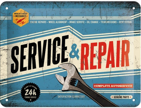 Izkārtne SERVICE & REPAIR15x20 NOSTALGIC ART MOTOVEIKALS 21