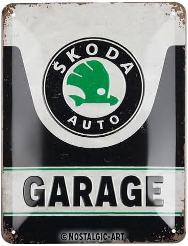 Izkārtne ŠKODA GARAGE 15x20cm NOSTALGIC ART MOTOVEIKALS 21