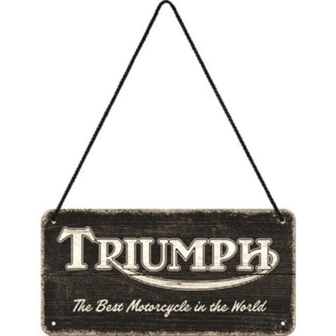Izkārtne TRIUMPH logo black 20x10cm NOSTALGIC ART MOTOVEIKALS 21