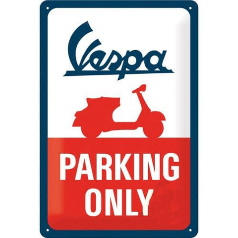 Izkārtne VESPA PARKING ONLY 20x30 NOSTALGIC ART MOTOVEIKALS 21