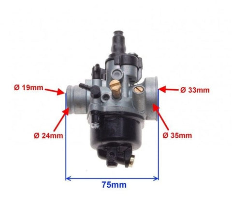 Karburators 2T 18/24 mm man.choke REPLICA MOTOVEIKALS 21