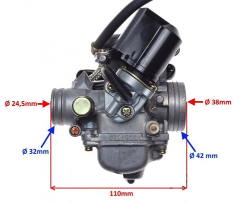 Karburators ATV XY150ST GY6 150CC REPLICA MOTOVEIKALS 21