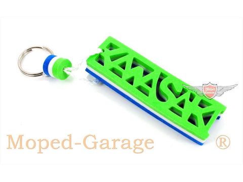 Key fob 95mm 27mm 15mm green white blue for moped mokick DIVERSE / IMPORT MOTOVEIKALS 21