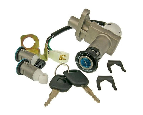 key switch lock set complete - version 1 for China Scooter GY6 125/150cc 101 OCTANE MOTOVEIKALS 21
