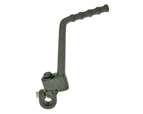 kickstart lever aluminum carbon-look for Derbi EBE, D50B0 VPARTS MOTOVEIKALS 21