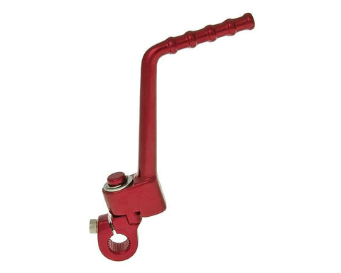 kickstart lever aluminum red for Derbi EBE, D50B0 VPARTS MOTOVEIKALS 21