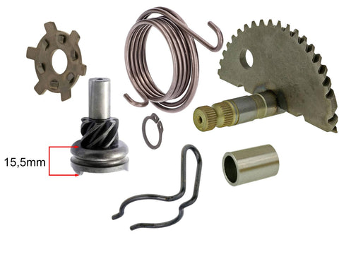 kickstart repair kit 15.5mm for Peugeot 50cc vertical OEM STANDARD MOTOVEIKALS 21