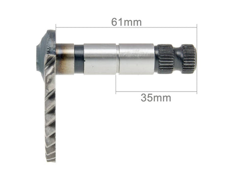 kickstart spindle complete 61mm / 35mm for GY6 50cc, 139QMB 101 OCTANE MOTOVEIKALS 21