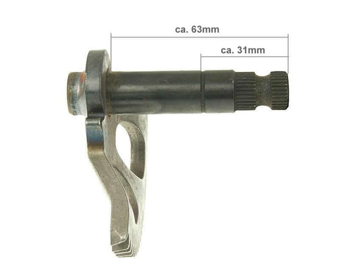 kickstart spindle complete 63mm / 31mm for CPI, Keeway, QJ 101 OCTANE MOTOVEIKALS 21