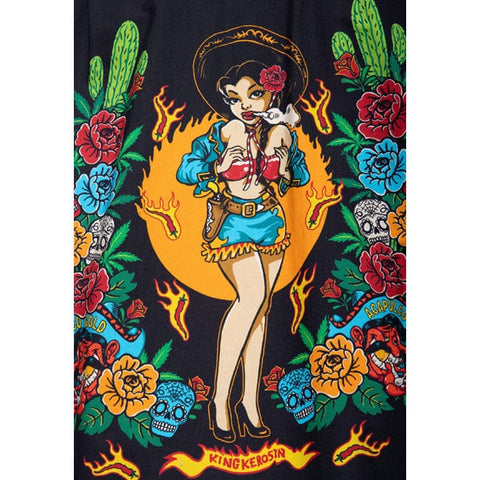 King Kerosin Acapulco hawaii shirt black KING KEROSIN MOTOVEIKALS 21