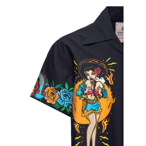 King Kerosin Acapulco hawaii shirt black KING KEROSIN MOTOVEIKALS 21