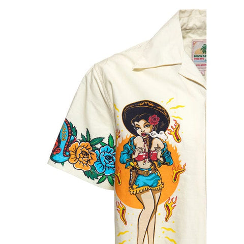 King Kerosin Acapulco hawaii shirt off white KING KEROSIN MOTOVEIKALS 21