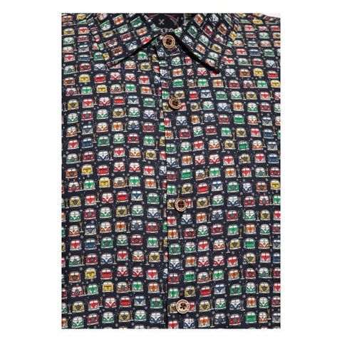 King Kerosin AOP shirt off black KING KEROSIN MOTOVEIKALS 21