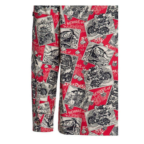 King Kerosin AOP shirt off dark red KING KEROSIN MOTOVEIKALS 21