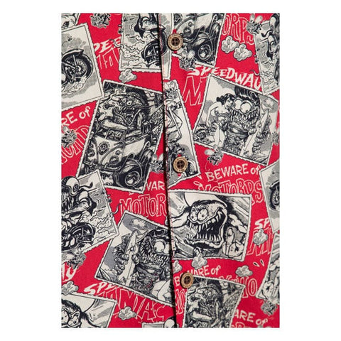 King Kerosin AOP shirt off dark red KING KEROSIN MOTOVEIKALS 21